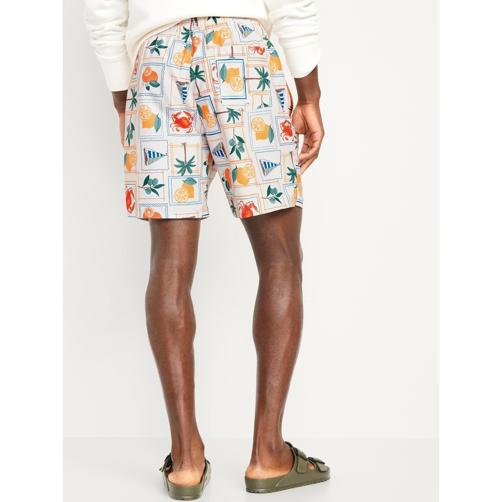 Old Navy Shorts Mens Large Multicolor Polyester Elastic Drawstring Swim